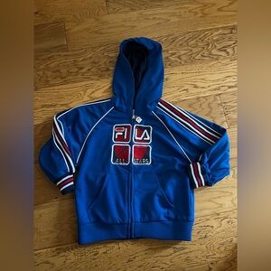 4 - FILA - Kids Blue vest Hoodie